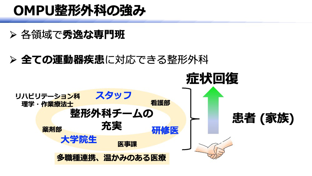 目指す整形外科教室